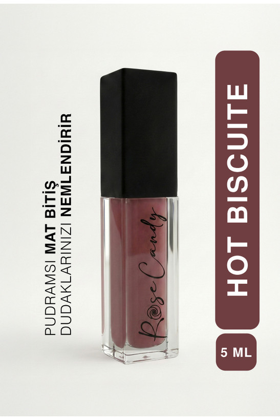 لیپ گلس ۵ میل رنگ hot biscuite رز کندی